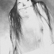 The Pale Lady, as seen in Stephen Gammell’s original artwork for the Scary Stories book series.